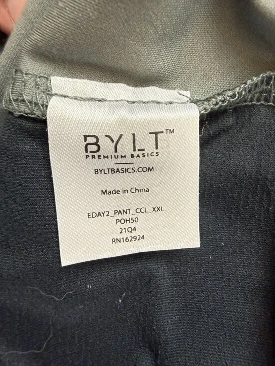 BYLT Premium Basics Everyday Pant 2.0 Men's Size XXL (38*30) Gray Slim Fit Stret - Picture 4 of 9